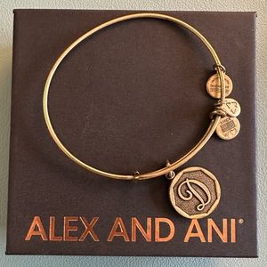 Alex and Ani initial bracelet (D)